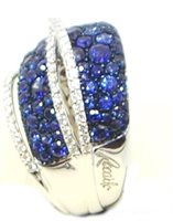 Anello Recarlo Donna in Oro Zaffiro 3.2 Ct XE067/BZBLU-18 - XE067/BZBLU-18